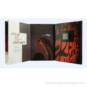 5" Handmade promotional LCD Video Brochure with USB Cables